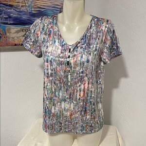 Colorful Abstract Women's Blouse